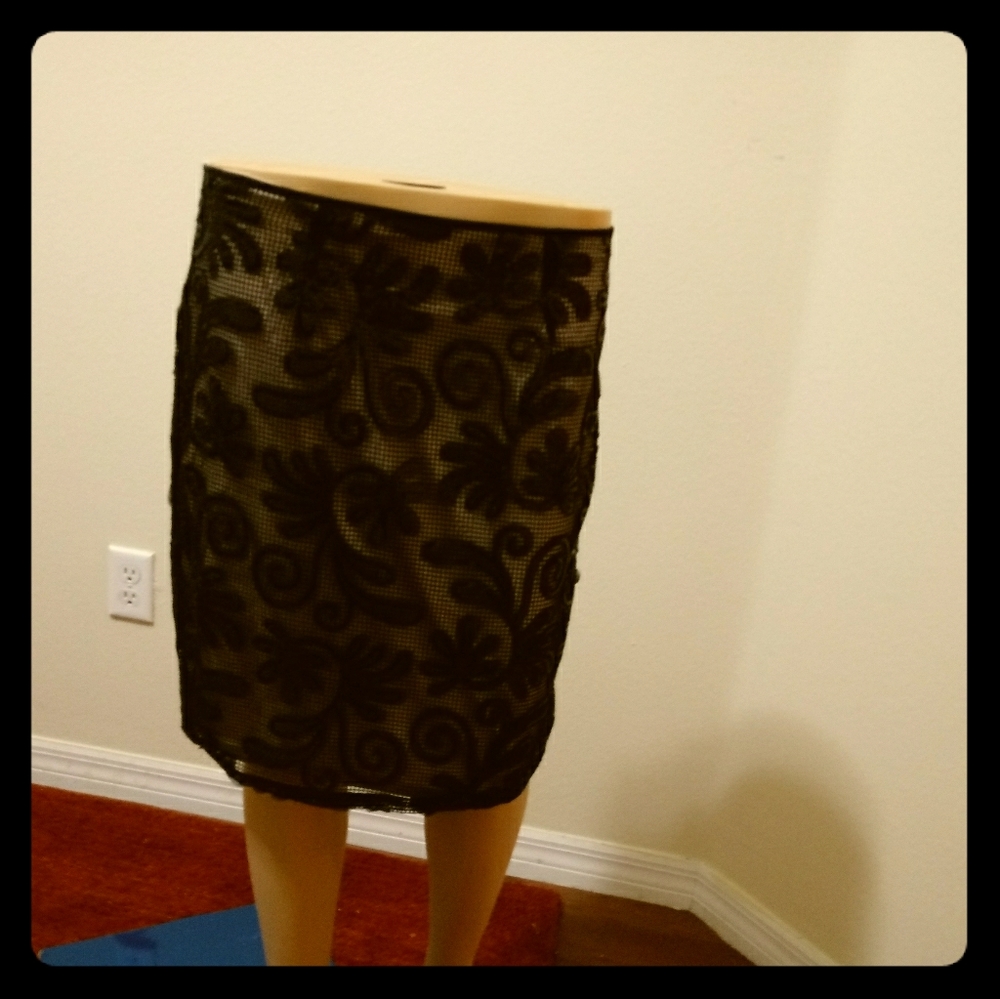 Black Sequence skirt